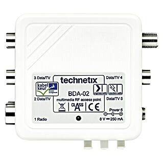 Technetix SAT-IF-kabelversterker 5-weg (Antenne-aansluiting, Geschikt voor: TV)