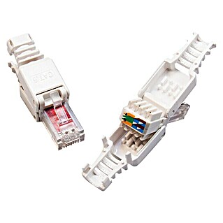 Technetix Netwerkstekker UTP connector RJ45 (RJ45-stekker, Wit)