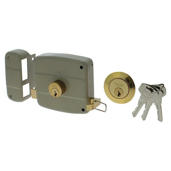 Yale Oplegslot Type 415001 linkssluitend (Doornmaat: 50 mm, Aantal sleutels: 3 st.) | BAUHAUS