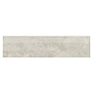 Queens Stufen- & Abdeckplatte (29,8 x 119,8 cm, Weiß, Matt)