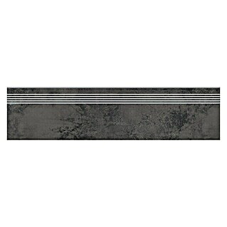 Queens Stufen- & Abdeckplatte (29,8 x 119,8 cm, Graphit, Matt)