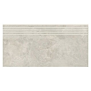 Queens Stufen- & Abdeckplatte (29,8 x 59,8 cm, Weiß, Matt)
