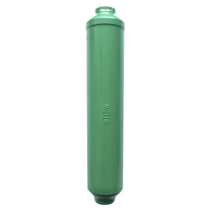 Bb agua Post filtro remineralizante - Apto para: Equipos de ósmosis - Filtro de agua verde con indicador de flujo para agua potable limpia. Ideal para uso en hogares y plantas industriales.