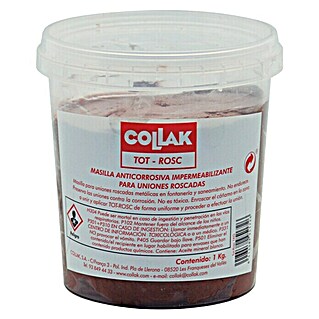 Collak Masilla TOT-ROSC impermeable (1 kg, Marrón)
