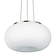 Eglo Pendelleuchte (2 x 60 W, Weiß/Silber, Ø x H: 35 x 110 cm)