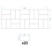 Fllow Wandpolster-Set Set Velvet A3 (300 x 120 cm, Ocker) | BAUHAUS