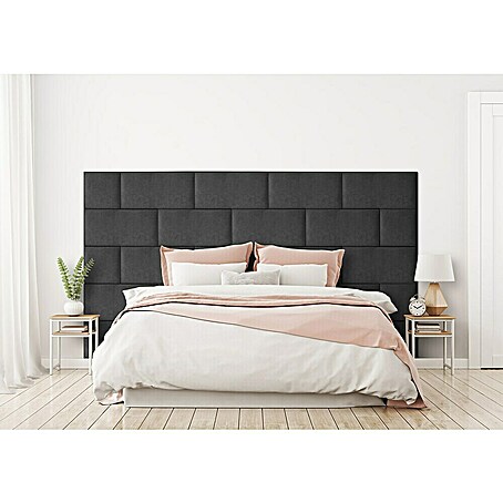 Fllow Wandpolster-Set Set Velvet A1 (Anthrazit)