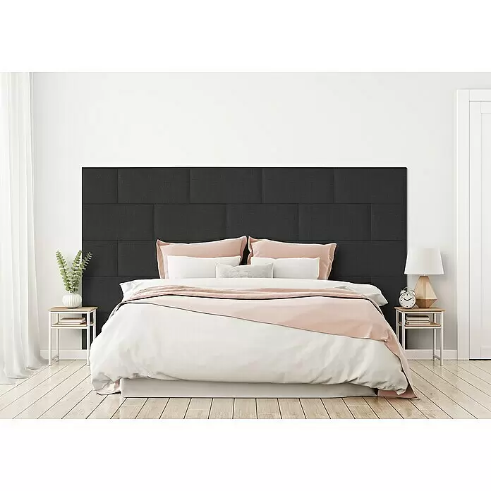 Fllow Wandpolster-Set Inari A1 - 270 x 150 cm, Anthrazit - Stimmungsaufnahme