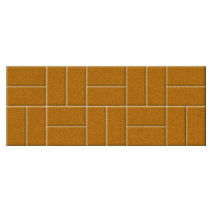 Fllow Set de paneles de pared acolchados Set Velvet A3 (300 x 120 cm, Mostaza) | BAUHAUS