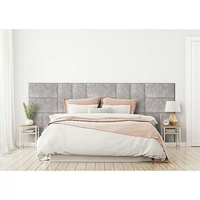 Fllow Wandpolster-Set Velvet A3 - 300 x 120 cm, Beige - Stimmungsaufnahme