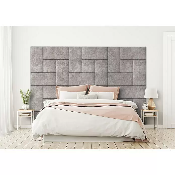 Fllow Wandpolster-Set Velvet A4 - 270 x 180 cm, Beige - Stimmungsaufnahme