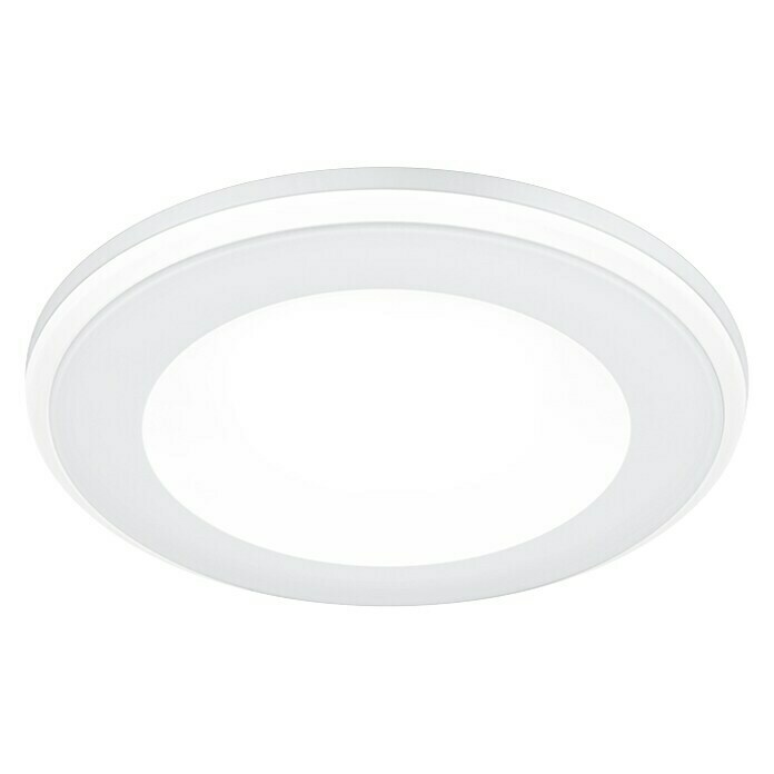 Trio Leuchten LED-Einbauleuchte rund Aura5 W, Ø x H: 82 mm x 4 cm, Weiß View From Below