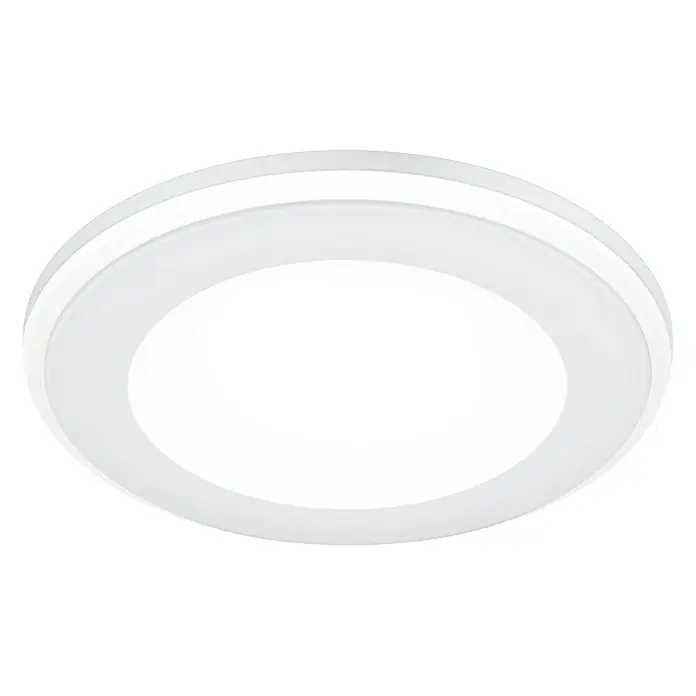 Trio Leuchten LED-Einbauleuchte rund Aura - 5 W, Ø x H: 82 mm x 4 cm, Weiß - Eine moderne, runde LED-Deckenleuchte in Weiß, die ein helles und gleichmäßiges Licht für jeden Raum bietet. Stilvolles Design.
