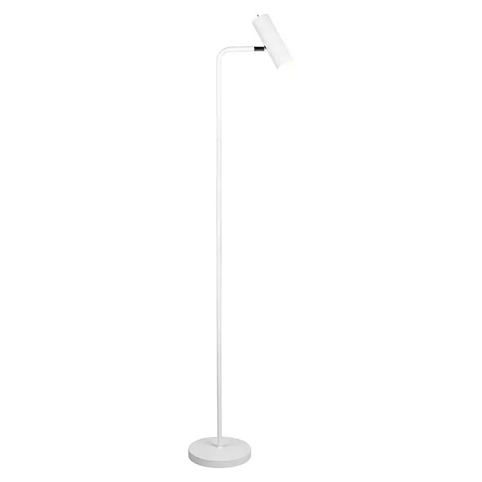 Trio Lighting Marley Lámpara de pie - 5 W, Altura: 151 cm, Blanco, GU10 - Elegante lámpara de pie blanca, ideal para un ambiente moderno. Ofrece iluminación enfocada y un diseño estiloso.