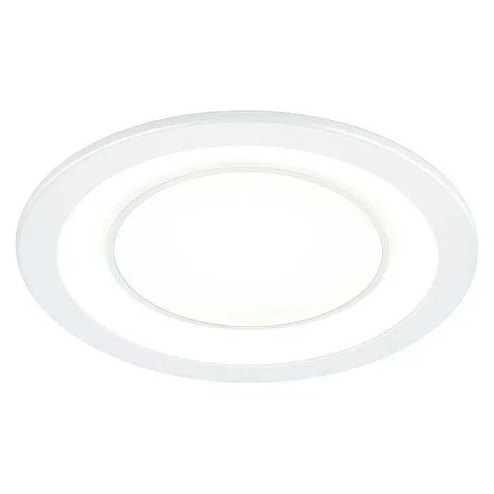 Trio Leuchten LED-Einbauleuchte rund CORE - 10 W, Ø x H: 14,8 x 3,3 cm, Warmweiß, Weiß - Runde LED-Deckenleuchte in Weiß mit modernem Design für eine helle und effiziente Beleuchtung in jedem Raum.