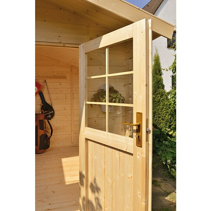 Caseta de madera Vaasa (Madera, Área: 5,76 m², Espesor de pared: 28 mm)