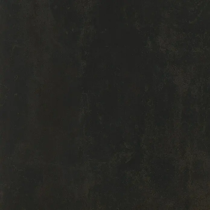 Feinsteinzeugfliese Metallo Ferro - 80 x 80 cm, Schwarz, Matt - Dunkelgraue Küchenarbeitsplatte mit subtilen Texturen für eine stilvolle und moderne Optik, die sich leicht in verschiedene Küchendesigns einfügt.