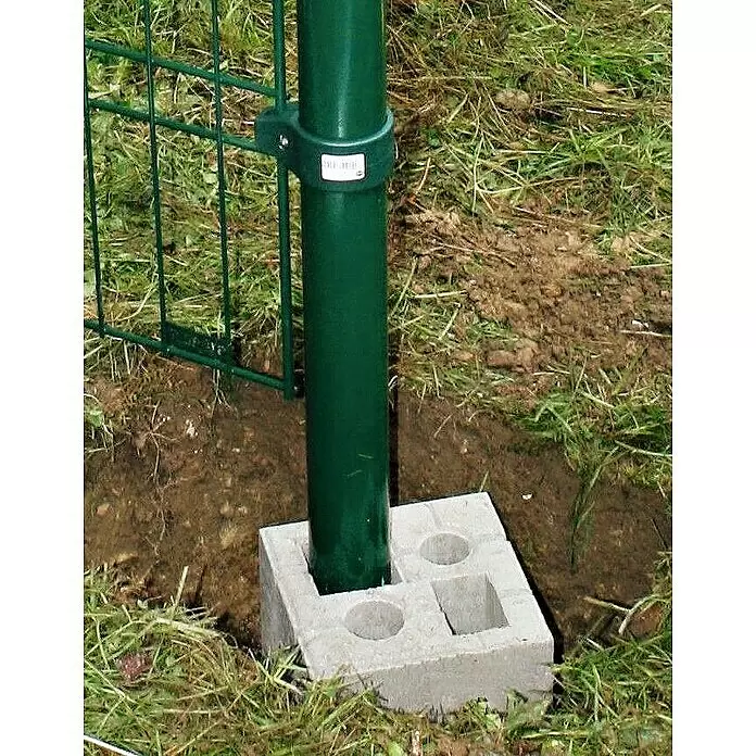 Christoph Zaun-Fundamentstein 4in1 - Grau, 19 x 19 x 25 cm, Beton - Stimmungsaufnahme