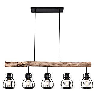 Globo Mina Lámpara colgante (40 W, L x An x Al: 104 x 13,6 x 140 cm, Negro, E27)