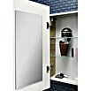 Camargue Stella LED-Spiegelschrank (B x H: 51 x 73,5 cm, Anschlag: Links, Mit eckigen Kanten, Spanplatte, Weiß)