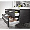 Modern 3.0 Waschtischunterschrank (49 x 76 x 42 cm, 2 Schubkästen, Darkoak, Matt)