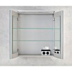 Camargue Stella LED-Spiegelschrank (B x H: 60 x 68 cm, Mit Beleuchtung, Spanplatte, Berg Eiche)