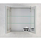 Camargue Stella LED-Spiegelschrank (B x H: 60 x 68 cm, Mit Beleuchtung, Spanplatte, Grafit)