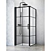 Camargue Göteborg Eckdusche G3+G8 (100 x 90 x 202,2 cm, Beschichtet, Schwarz, Glasstärke: 6 mm) | BAUHAUS