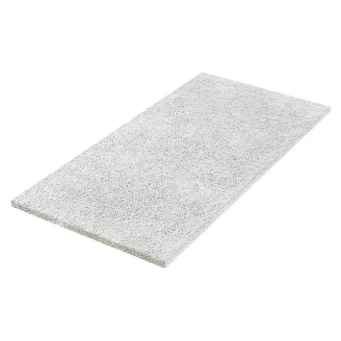FibroTech Akustikplatte Basic - Weiß, 1.200 x 600 x 25 mm, 0,72 m² - Holzwolleplatte zur Schalldämmung. Die helle, rechteckige Akustikplatte besteht aus feinen Holzfasern und dient zur Verbesserung der Raumakustik.