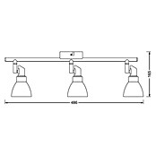 Osram LED-Deckenstrahler (3 x 2 W, Farbe: Weiß/Silber, L x B x H: 46,5 x 8 x 16 cm)