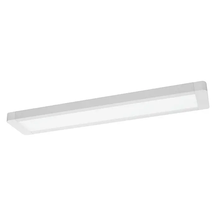 Ledvance LED-Deckenleuchte Office Line - 25 W, L x B x H: 61,5 x 13 x 2,5 cm, Weiß, Neutralweiß - Eine lange, weiße Deckenleuchte, die ein helles, gleichmäßiges Licht ausstrahlt. Ideal für Büros oder moderne Wohnräume.