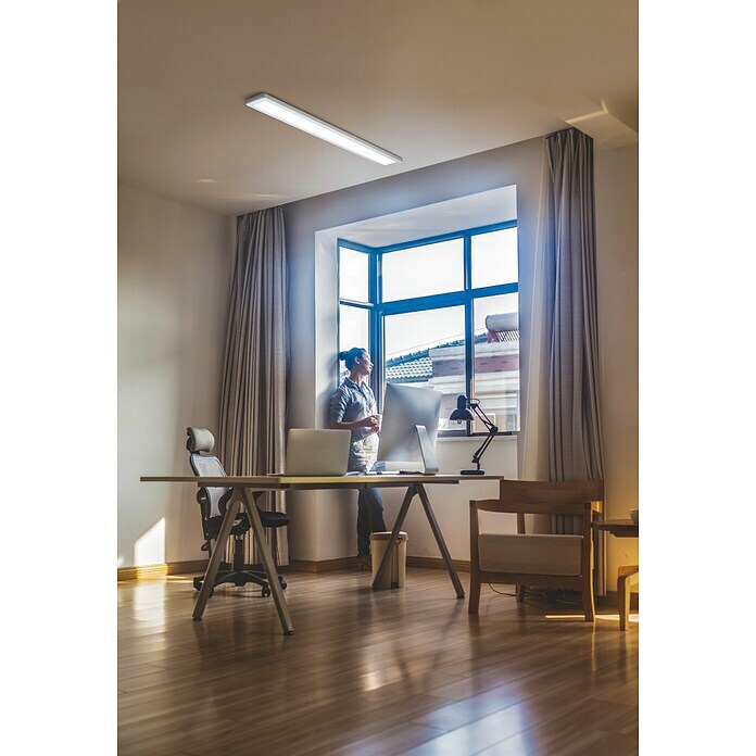 Ledvance Plafón LED Office Line (48 W, L x An x Al: 121,5 x 13 x 2,5 cm, Blanco neutro) | BAUHAUS