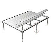 Biohort Schraubfundament Europa 2a (0,78 x 2,22 x 0,04 m, Aluminium)