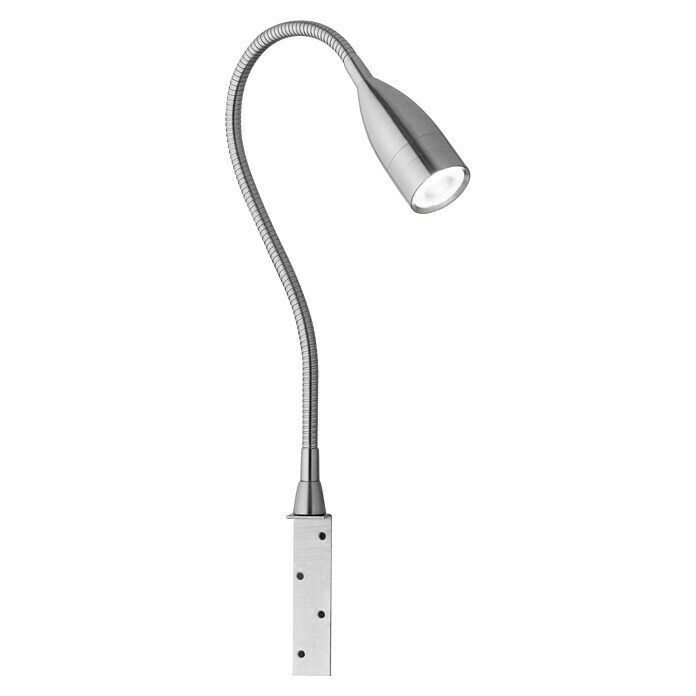 Honsel Leuchten LED-Wandleuchte Sten5 W, Nickel matt, L x B x H: 45 x 3 x 48 cm Diagonal View