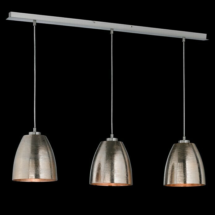 Fischer & Honsel Pendelleuchte Cannes (40 W, Nickel/Natur, E27) | BAUHAUS