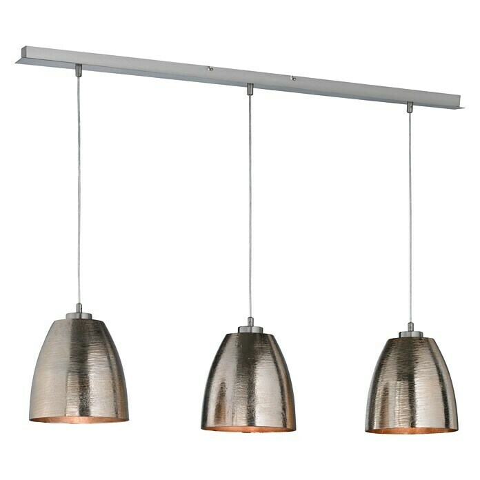 Fischer & Honsel Pendelleuchte Cannes (40 W, Nickel/Natur, E27) | BAUHAUS