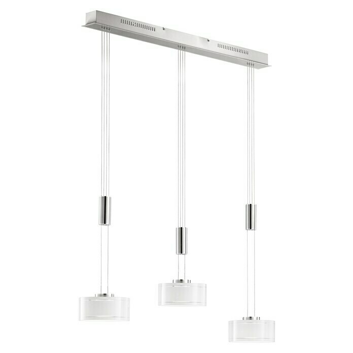 Fischer & Honsel LED-Pendelleuchte Lavin (9 W, Nickel, 3 Stk.) | BAUHAUS