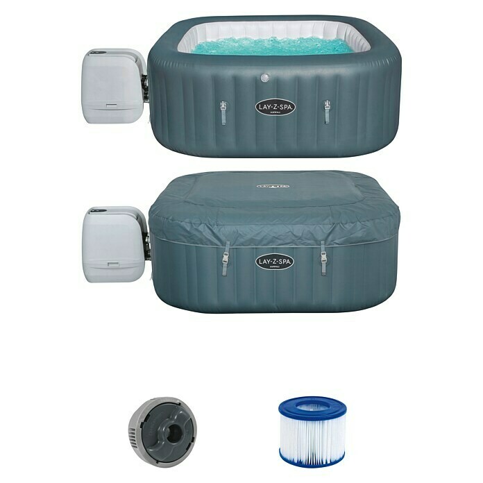 Bestway Lay-Z-Spa Außen-Whirlpool Hawaii Hydrojet ProL x B x H: 180 x 180 x 71 cm, 795 l, Geeignet für: 4 - 6 Personen Front View