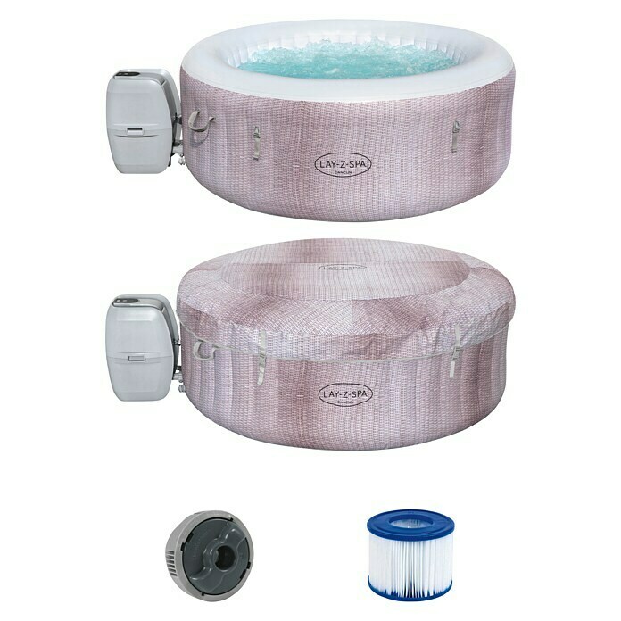 Bestway Lay-Z-Spa Außen-Whirlpool CancunØ x H: 180 x 66 cm, 669 l, Geeignet für: 2 - 4 Personen Front View