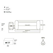 Bestway Lay-Z-Spa Mobil-Whirlpool Havana (Ø x H: 180 x 71 cm, Grau, 669 l) | BAUHAUS