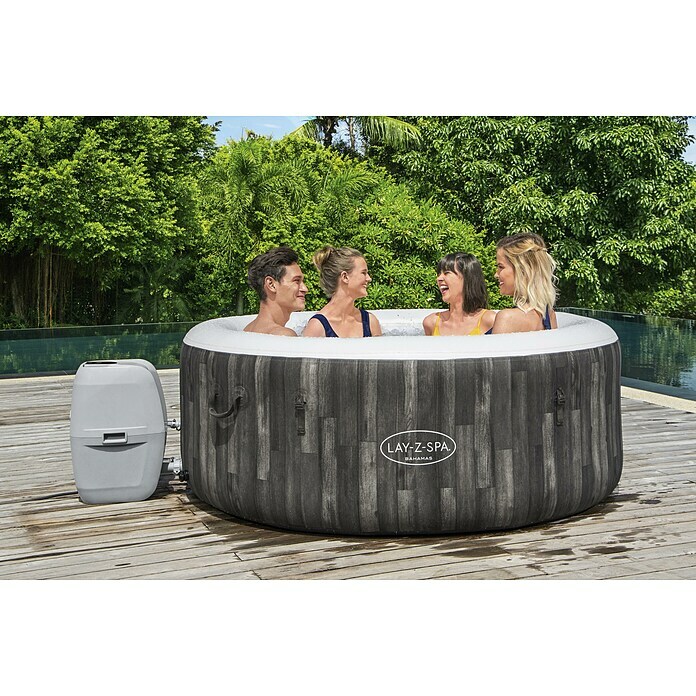 Bestway Lay-Z-Spa Außen-Whirlpool BahamasØ x H: 180 x 66 cm, 669 l, Geeignet für: 2 - 4 Personen Use Shot