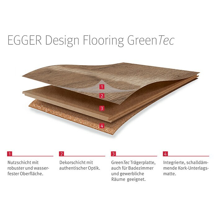 Egger Home Designboden GreenTec Waltham Eiche weiß1.292 x 246 x 7,5 mm, Landhausdiele Sketch