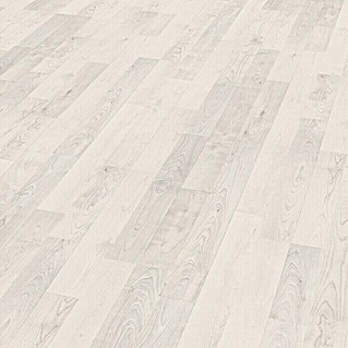 Egger Home Laminat Ascona Wood weiß (1.292 x 193 x 7 mm, Schiffsboden)