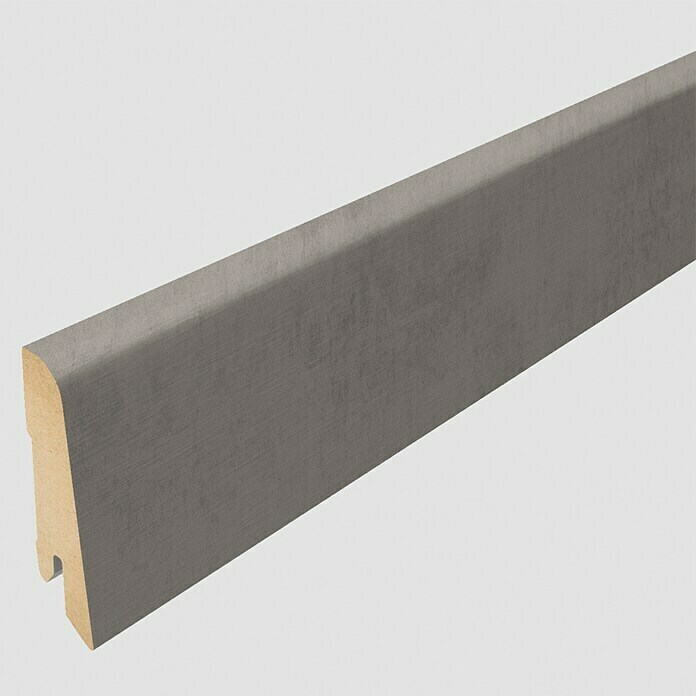 Egger Sockelleiste Chromix silber (240 cm x 17 mm x 60 mm, MDF)