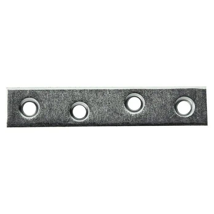 Stabilit Verbindungsblech - 77 x 15 mm, Stärke: 2 mm - Metalllasche mit fünf Löchern zur Befestigung oder Verbindung von Bauteilen. Vielseitiges und robustes Konstruktionselement.