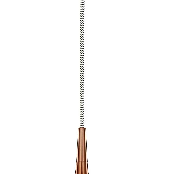 Searchlight Pendelleuchte Vibrant - 40 W, L x B x H: 12 x 12 x 142 cm, Kupfer, E14, 120 mm - Detailaufnahme