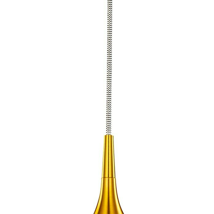 Searchlight Hängelampe (60 W, Gold, Höhe: 160 cm, Durchmesser: 26 cm)