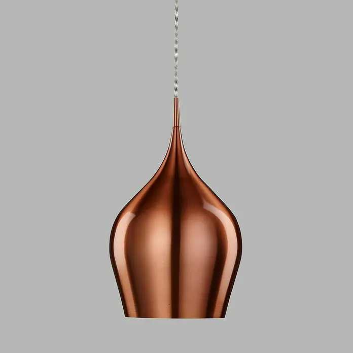 Searchlight Pendelleuchte Vibrant60 W, L x B x H: 26 x 26 x 160 cm, Kupfer, E27, 260 mm