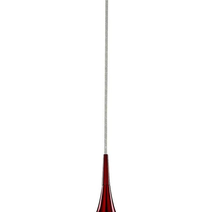 Searchlight Pendelleuchte Vibrant - 60 W, L x B x H: 26 x 26 x 160 cm, Rot, E27, 260 mm - Roter Spülbeckenreiniger mit flexibler Welle zur einfachen Reinigung von Abflüssen. Das perfekte Werkzeug für ein sauberes und hygienisches Zuhause.