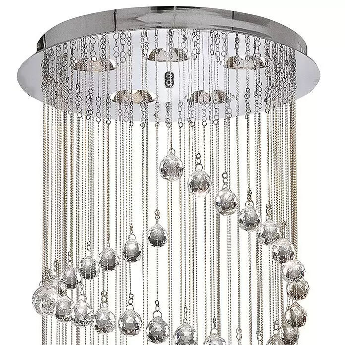 Searchlight Pendelleuchte Hallway 1 - 165 W, L x B x H: 39 x 39 x 80 cm, Chrom, G9, Double - Detailaufnahme